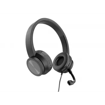 Auriculares CONCEPTRONIC POLONA05BC — Estéreo USB-C, Micrófono con cancelación de ruido, Supraaurales, Cable de 2 m, 20–22000 Hz, Negro