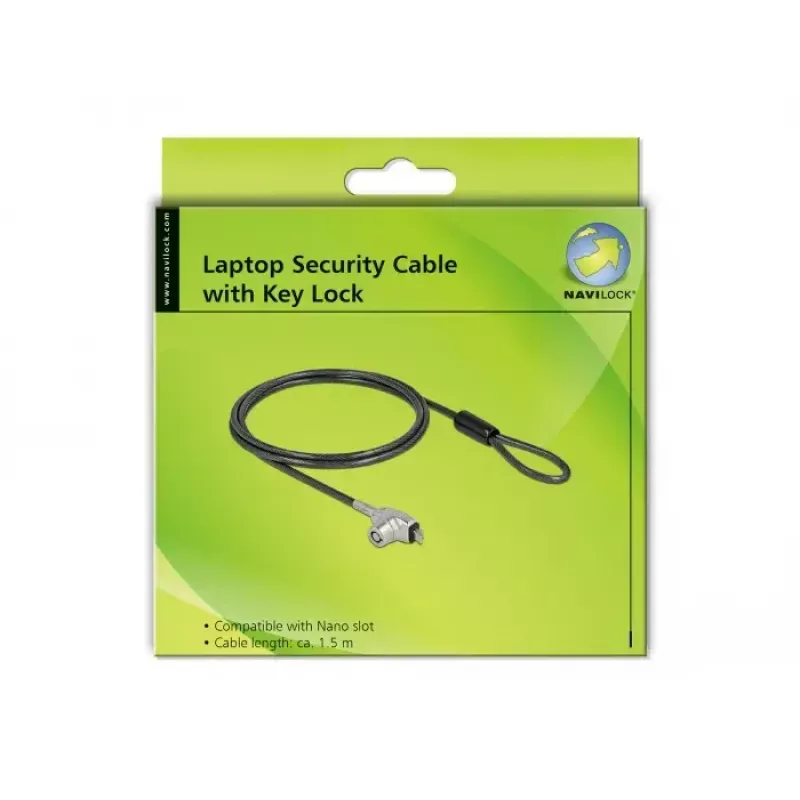 Cable de seguridad DeLOCK 20691 HP Nano Slot Acero al carbono