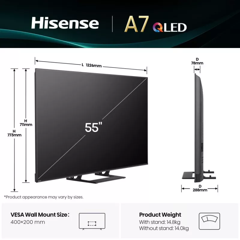 Hisense A7Q 55A7Q 139,7 cm (55