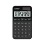 Calculadora de bolsillo CASIO SL-310YC, básica, 10 dígitos, batería y solar, funciones de impuestos y beneficios, negra
