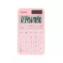Calculadora básica de bolsillo CASIO SL-310YC — 10 dígitos, batería/solar, funciones de impuestos y beneficios, rosa claro