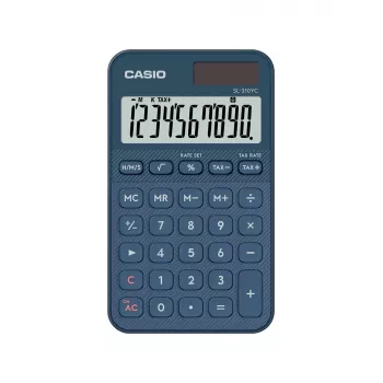 Calculadora de bolsillo Casio SL-310YC formato de bolsillo Basic 10 dígitos batería/solar azul marino