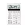 Calculadora de sobremesa básica CASIO MS-200DQ 12 dígitos, batería/solar, funciones de impuestos y beneficios, blanca