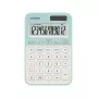 Calculadora de sobremesa CASIO MS-20YC — Basic 12 dígitos, batería/solar, funciones de impuestos y beneficios, verde claro