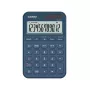 Calculadora de sobremesa básica CASIO MS-20YC — 12 dígitos, funciones de impuestos y beneficios, batería/solar, azul marino