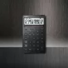 Calculadora de sobremesa CASIO JW-200DQ – Basic, 12 dígitos, funciones de impuestos y beneficios, batería/solar, negra