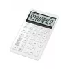 Calculadora de sobremesa CASIO JW-200DQ calculadora básica de 12 dígitos, batería/solar, funciones de impuestos y beneficios, blanca