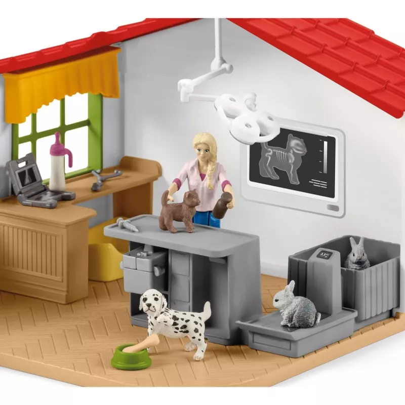 Clínica veterinaria con animales Schleich 42502