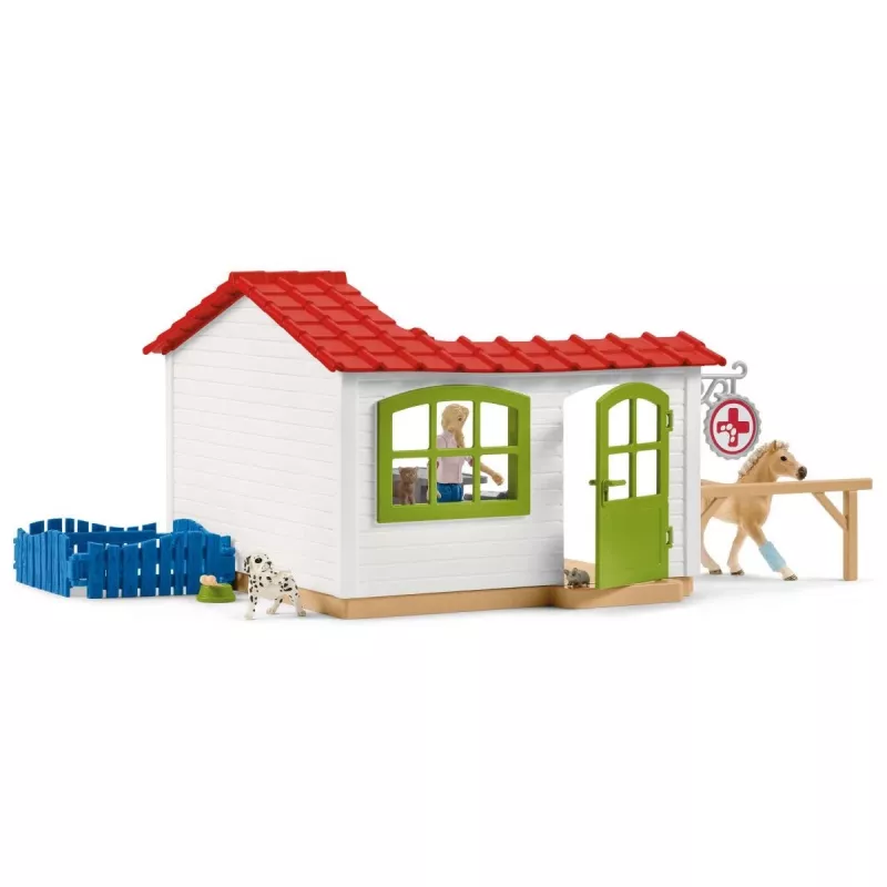 Clínica veterinaria con animales Schleich 42502