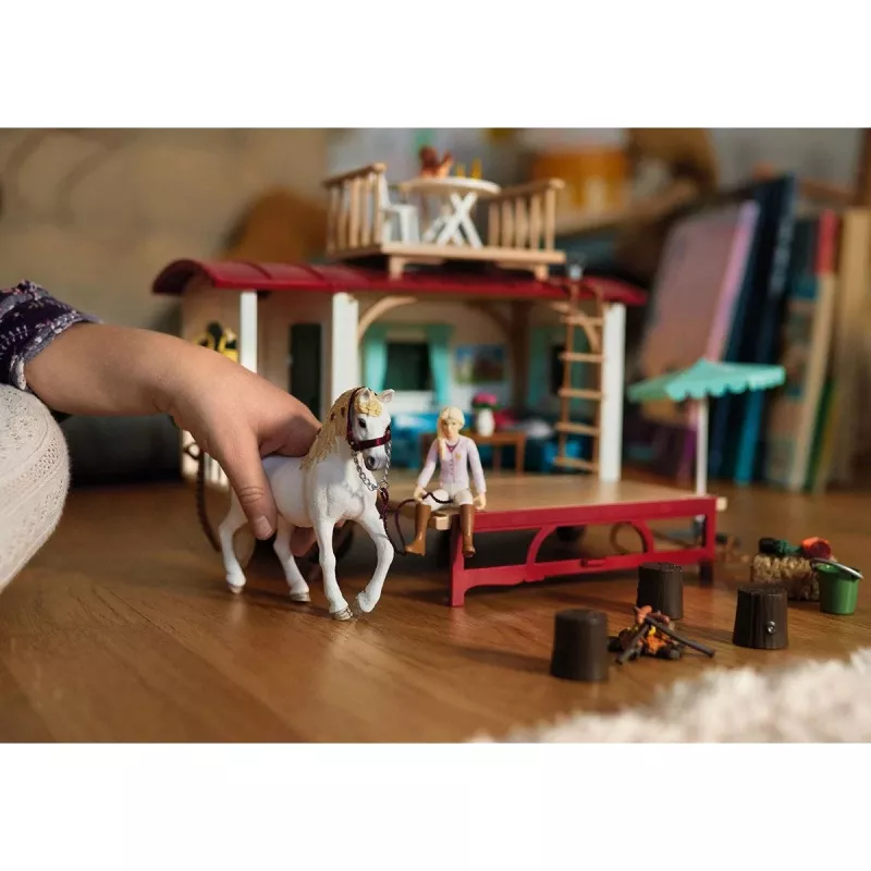 Caravana Schleich HORSE CLUB 42593 para reuniones secretas del club