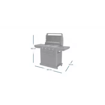 Barbacoa Campingaz 4 Series Classic 4 Series Onyx S 37386 Gas Negro 15,9 W