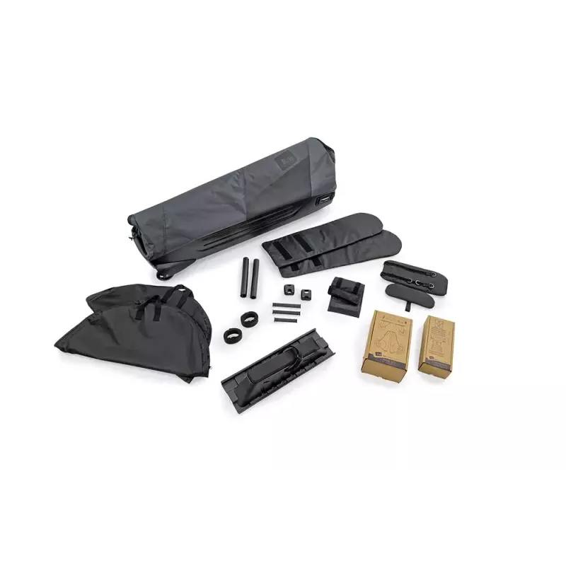 Bolsa de transporte para bicicleta b&w international Bike.bag 2.0 — maleta de transporte, ABS y poliéster, 1360×297×854 mm, negro/gris
