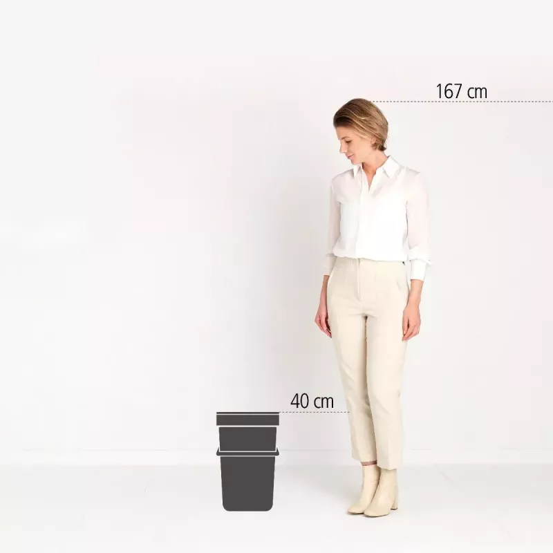 Papelera Brabantia Sort & Go 16 L verde 220x279x401 mm