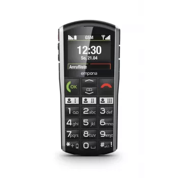 Emporia SIMPLICITY 5,08 cm (2 pulgadas) 94 g negro, plata