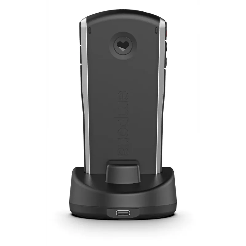 Emporia SIMPLICITY 5,08 cm (2 pulgadas) 94 g negro, plata