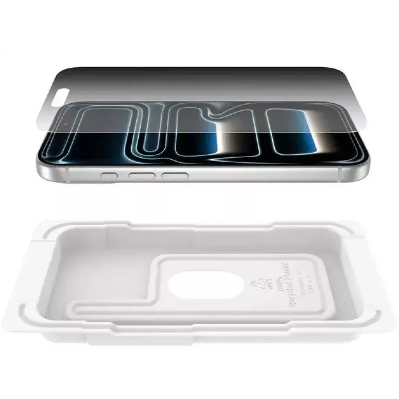 Protector de pantalla Belkin ScreenForce InvisiGlass Privacy iPhone 17 Pro antibacteriano resistente a caídas