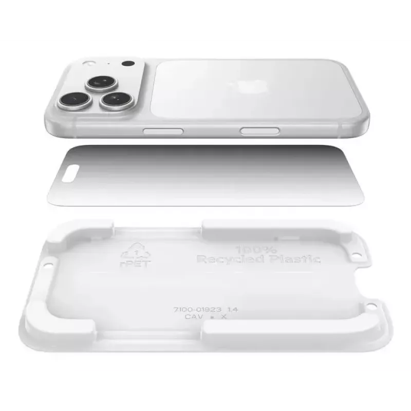 Protector de pantalla Belkin ScreenForce InvisiGlass Privacy iPhone 17 Pro antibacteriano resistente a caídas
