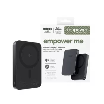 Batería portátil PanzerGlass empower™ 10000mAh Space Black, 0,245 kg