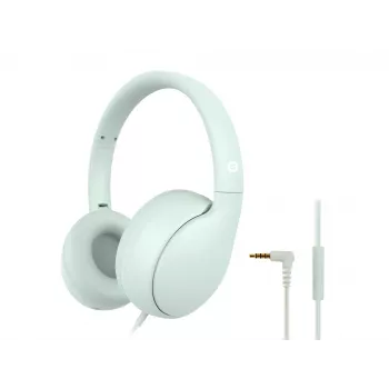 Auriculares infantiles con cable CONCEPTRONIC PARRIS04GT — 3,5 mm, circumaurales, 20–20000 Hz, cable de 1,6 m, verde claro