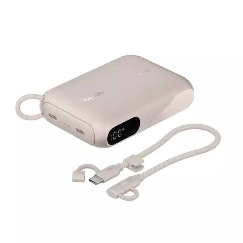 Batería portátil Belkin BPB027hqSD 10000 mAh, Sand, 2 puertos USB‑C
