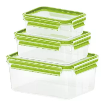 EMSA 515585 fiambrera caja rectangular transparente 6 uds.