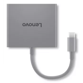Lenovo GX91R64790 Estación de acoplamiento/Replicador de puertos para portátil con cable USB 3.2 Gen 1 (3.1 Gen 1) Type-C Gris