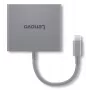 Lenovo GX91R64790 Estación de acoplamiento/Replicador de puertos para portátil con cable USB 3.2 Gen 1 (3.1 Gen 1) Type-C Gris