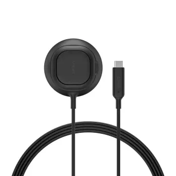 Belkin UltraCharge WIA013HQBK Base de carga Qi2 25W con soporte, negro, sin fuente de alimentación