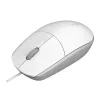 Ratón óptico con cable Rapoo N100 blanco USB (18102)