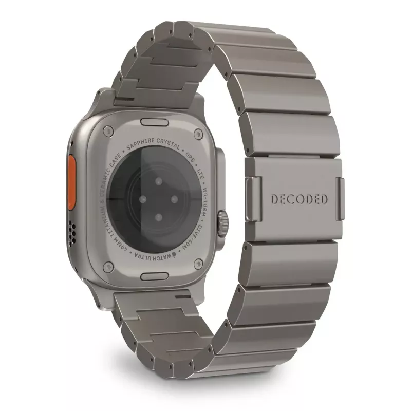 Correa para reloj Decoded Traction Band titanio — compatible con smartwatches, muñeca 130–225 mm, 1 ud.