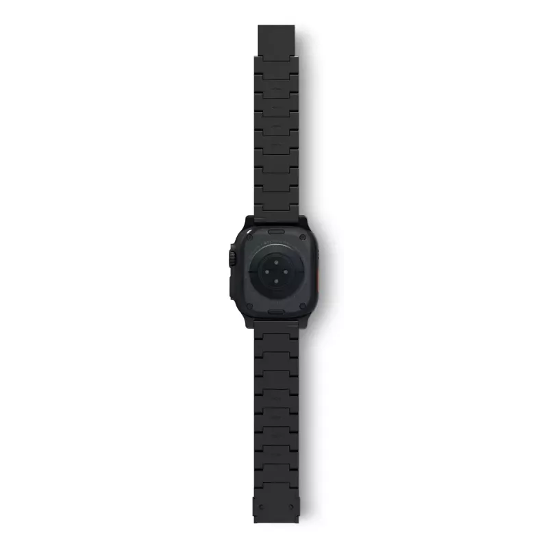 Correa para smartwatch Decoded Traction Band negra titanio — circunferencia de muñeca 130–225 mm, 1 ud.