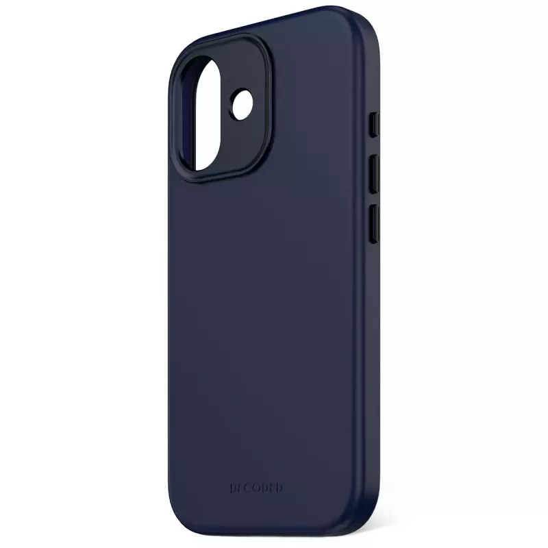 Funda para móvil Decoded D25IPO17BCS9TY para iPhone 17 — funda, compatible con hasta 16 cm (6,3 pulgadas), azul marino, microfibra y PU