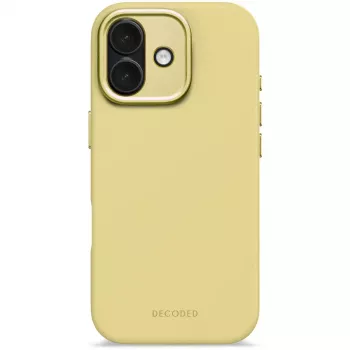 Funda para móvil Decoded D25IPO17BCS9YW para Apple iPhone 17, tipo funda, compatible con hasta 16 cm (6,3 pulgadas), amarillo, microfibra y PU