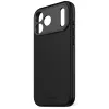 Cubierta trasera de silicona Decoded para Apple iPhone 17 Pro Max — compatible con 6,9 pulgadas (17,5 cm), negra, microfibra/PU