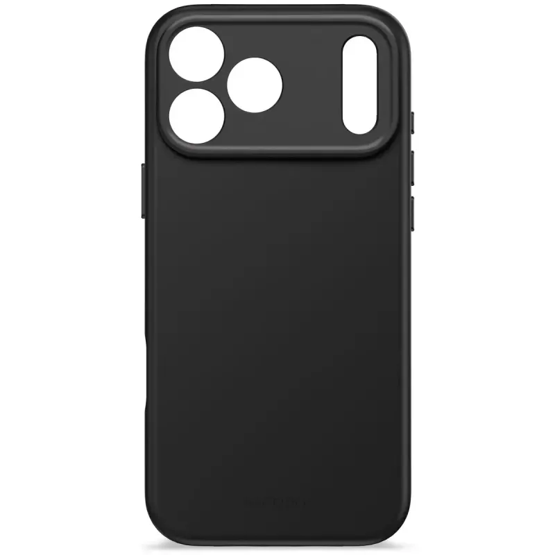 Cubierta trasera de silicona Decoded para Apple iPhone 17 Pro Max — compatible con 6,9 pulgadas (17,5 cm), negra, microfibra/PU