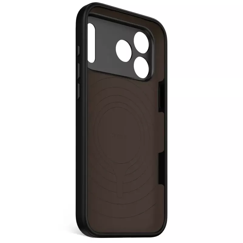Cubierta trasera de silicona Decoded para Apple iPhone 17 Pro Max — compatible con 6,9 pulgadas (17,5 cm), negra, microfibra/PU