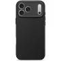 Cubierta trasera de silicona Decoded para Apple iPhone 17 Pro Max — compatible con 6,9 pulgadas (17,5 cm), negra, microfibra/PU