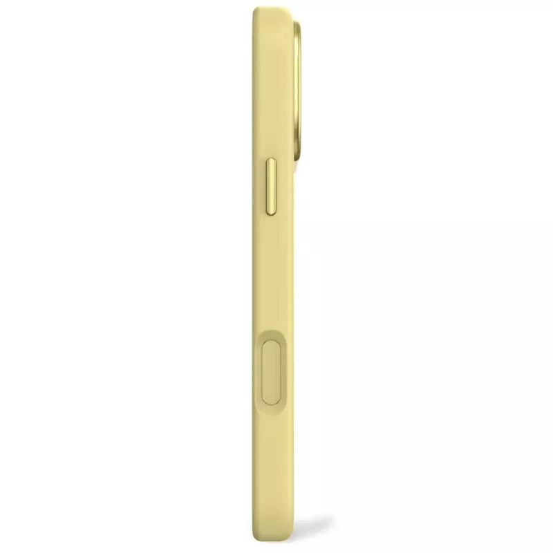 Cubierta trasera de silicona Decoded para Apple iPhone 17 Pro Max, compatible con pantallas de 6,9 pulgadas (17,5 cm), amarilla