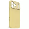 Cubierta trasera de silicona Decoded para Apple iPhone 17 Pro Max, compatible con pantallas de 6,9 pulgadas (17,5 cm), amarilla