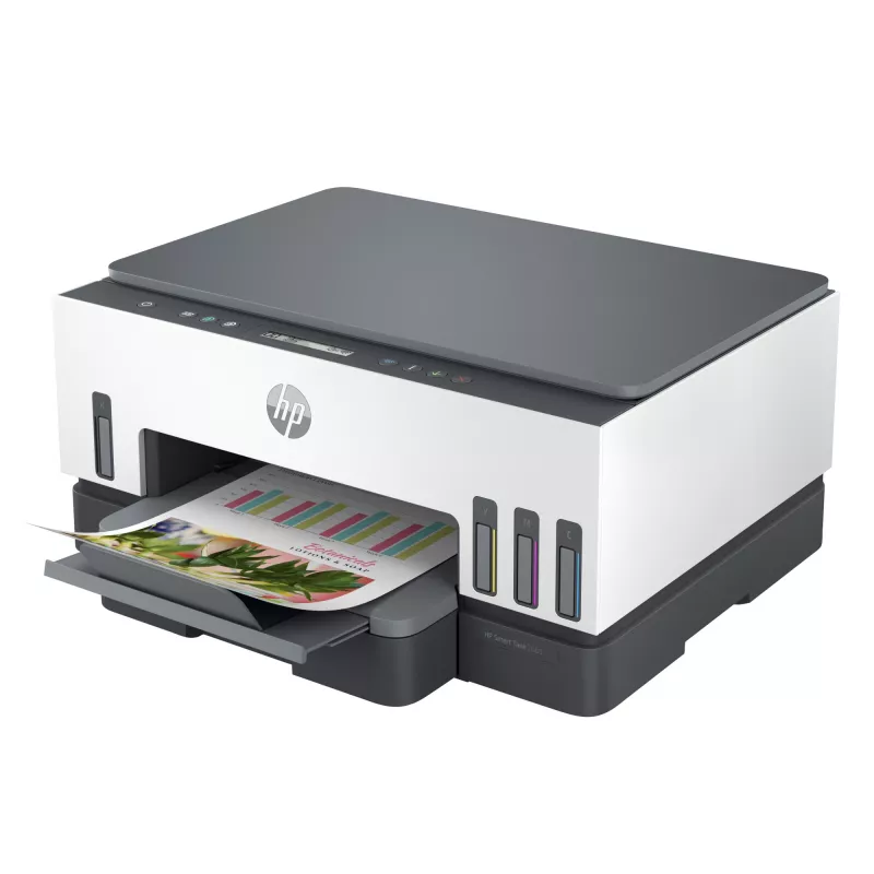 Impresora HP Smart Tank, inyección térmica de tinta, impresión en color, 4800 x 1200 DPI, A4, impresión directa, gris
