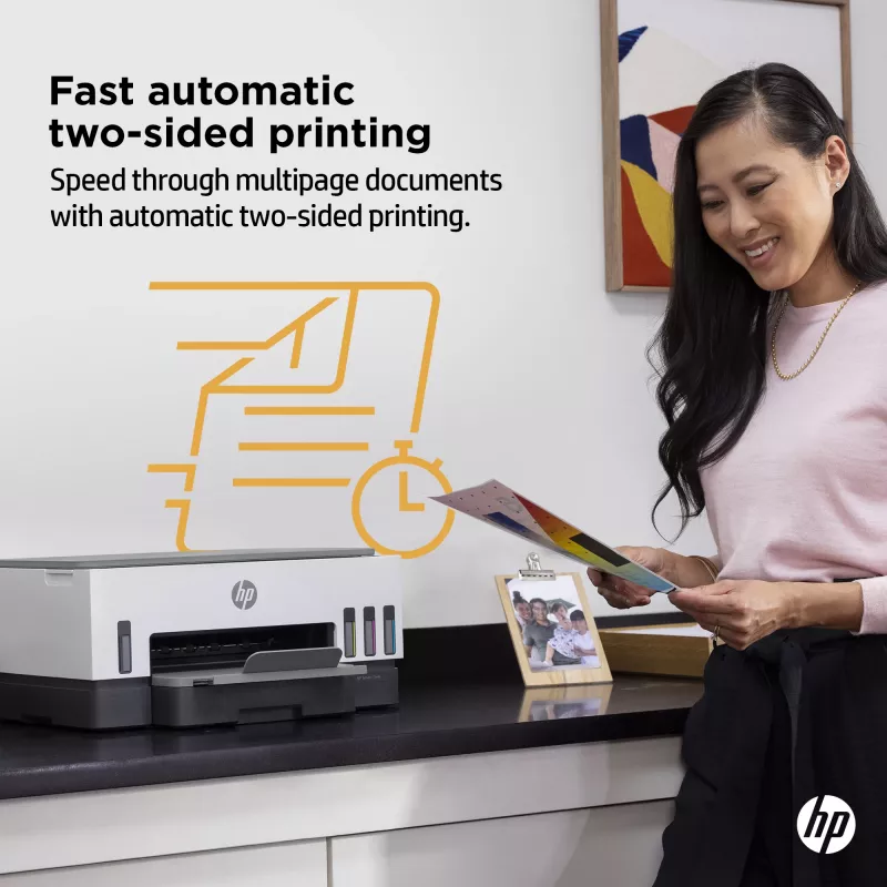 Impresora HP Smart Tank, inyección térmica de tinta, impresión en color, 4800 x 1200 DPI, A4, impresión directa, gris