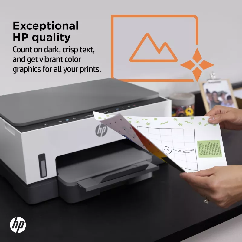 Impresora HP Smart Tank, inyección térmica de tinta, impresión en color, 4800 x 1200 DPI, A4, impresión directa, gris