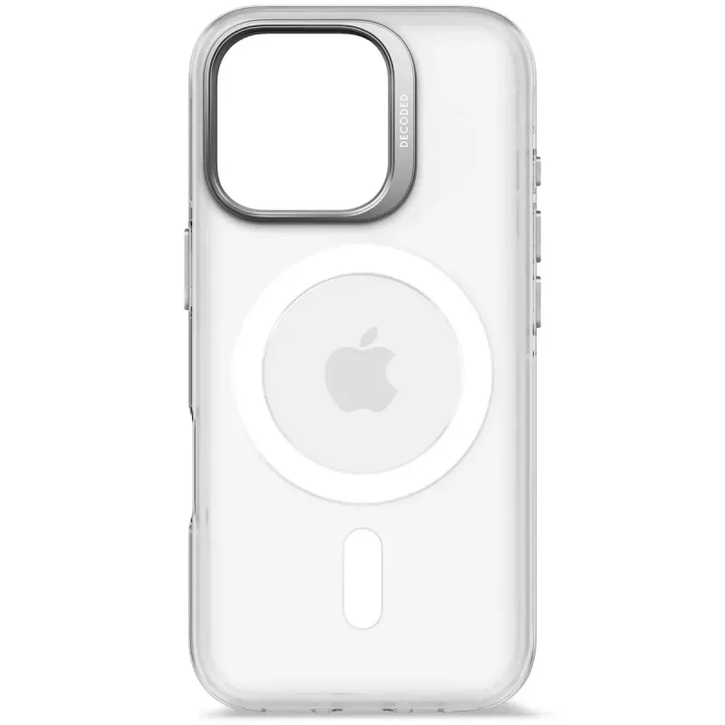 Funda para móvil Decoded Clear Case para iPhone 16 Pro, policarbonato, blanco transparente, compatible con 6,3 pulgadas (16 cm)