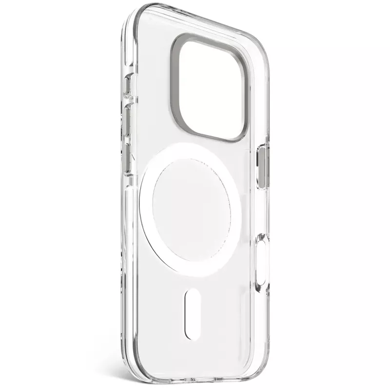 Funda para móvil Decoded Clear Case para iPhone 16 Pro, policarbonato, blanco transparente, compatible con 6,3 pulgadas (16 cm)