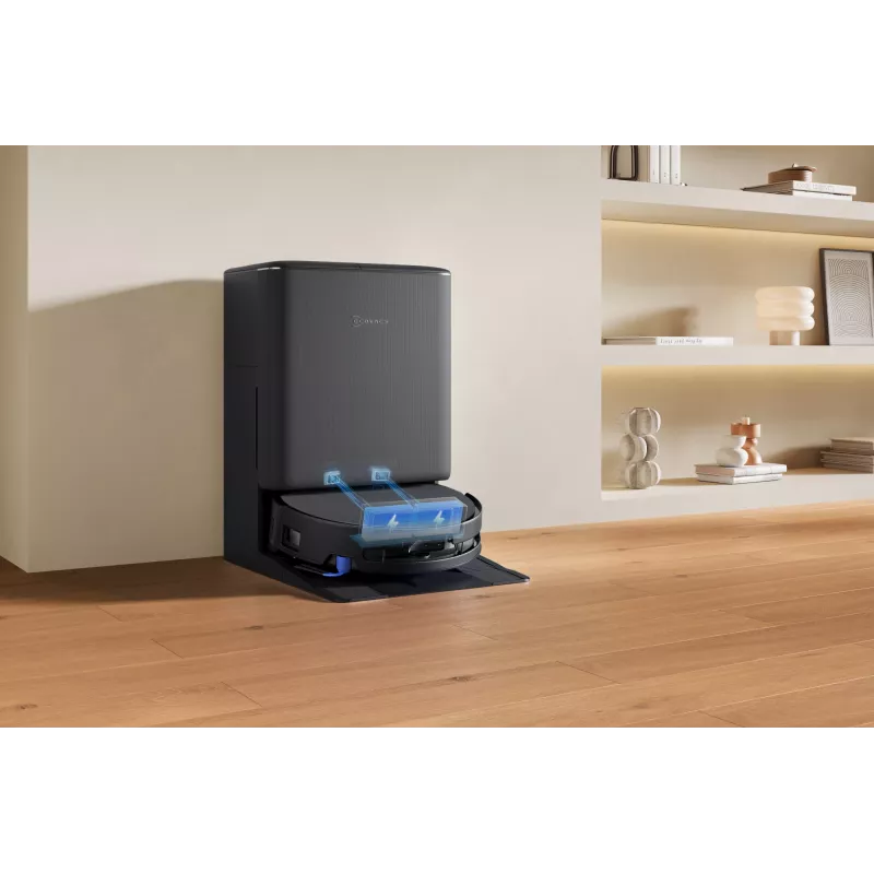 Robot aspirador Ecovacs DEEBOT T90 PRO OMNI — depósito de polvo sin bolsa de 0,25 L, 350 min de autonomía, Li‑Ion 4000 mAh, negro