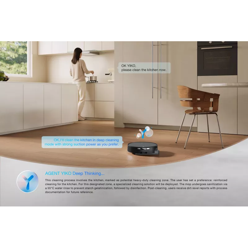 Robot aspirador Ecovacs DEEBOT T90 PRO OMNI — depósito de polvo sin bolsa de 0,25 L, 350 min de autonomía, Li‑Ion 4000 mAh, negro