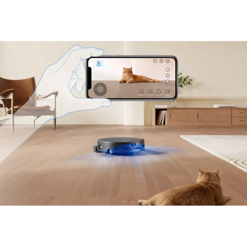 Robot aspirador Ecovacs DEEBOT T90 PRO OMNI — depósito de polvo sin bolsa de 0,25 L, 350 min de autonomía, Li‑Ion 4000 mAh, negro