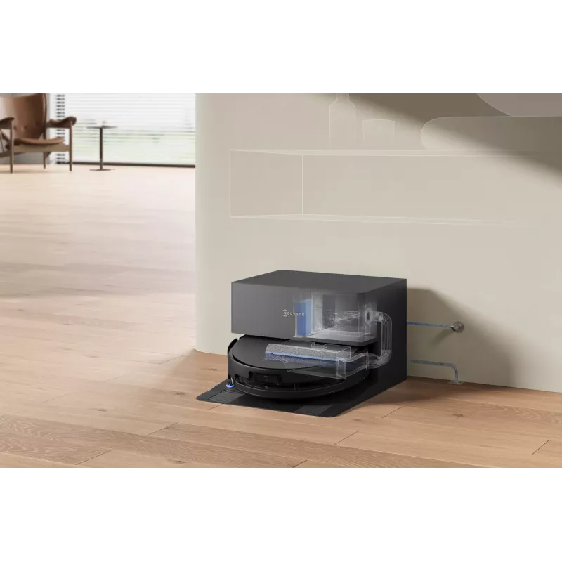 Robot aspirador Ecovacs DEEBOT T90 PRO OMNI — depósito de polvo sin bolsa de 0,25 L, 350 min de autonomía, Li‑Ion 4000 mAh, negro