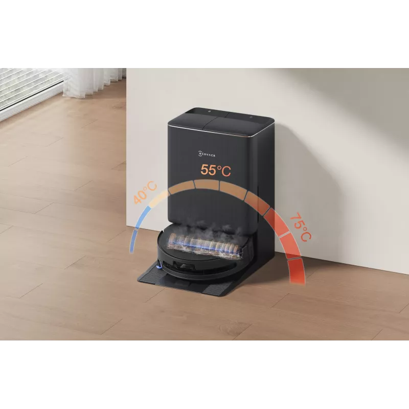 Robot aspirador Ecovacs DEEBOT T90 PRO OMNI — depósito de polvo sin bolsa de 0,25 L, 350 min de autonomía, Li‑Ion 4000 mAh, negro
