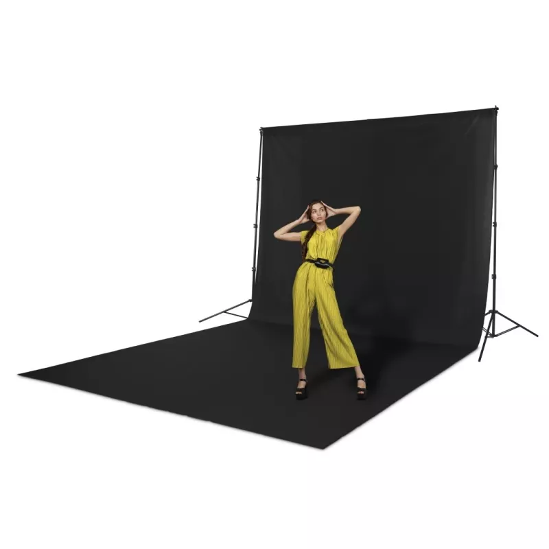 Fondo fotográfico HAMA 00021160 poliéster monocromático negro 2940×6000 mm